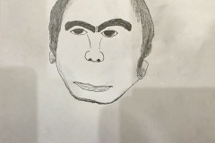 A drawing of This Man from Iran